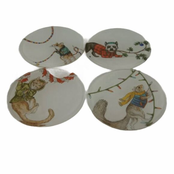 West Elm Rachel Kozlowski Dapper Animal Coasters - Picture 2 of 3